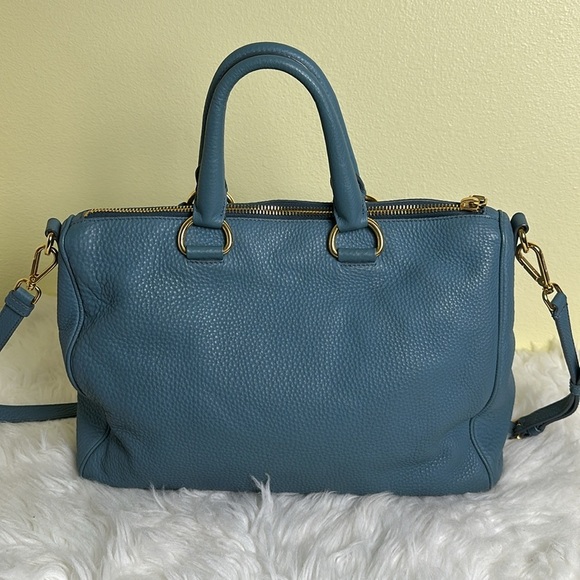 💯Authentic Prada Blue Leather Women's Bag🍀 - Picture 5 of 16